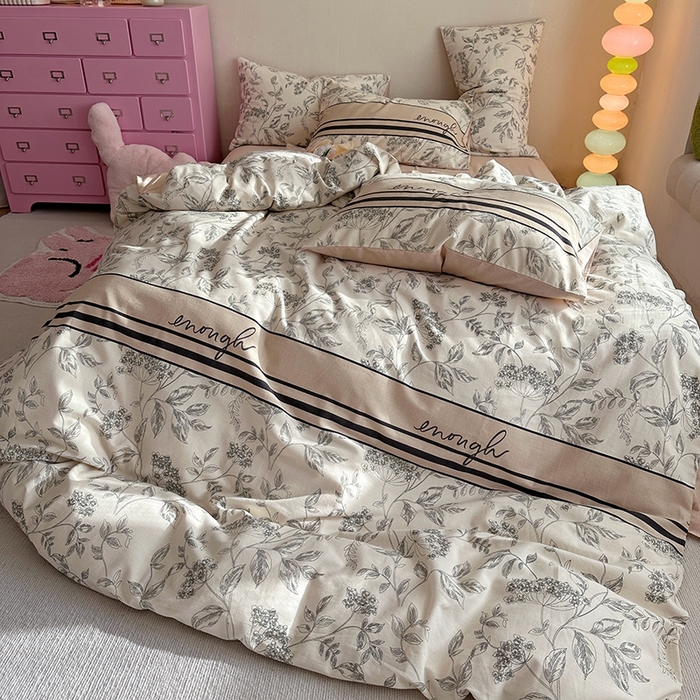 91家纺网 家纺一手货源 找家纺 千朵 2023新款全棉生态磨毛四件套第三批 简爱