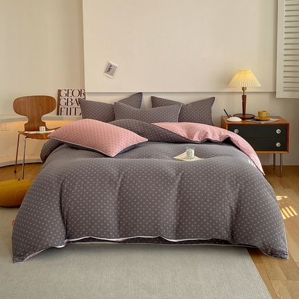 91家纺网 家纺一手货源 找家纺 （总）春皖家纺 2023新款提花两用双层纱单品套件系列 -四件套