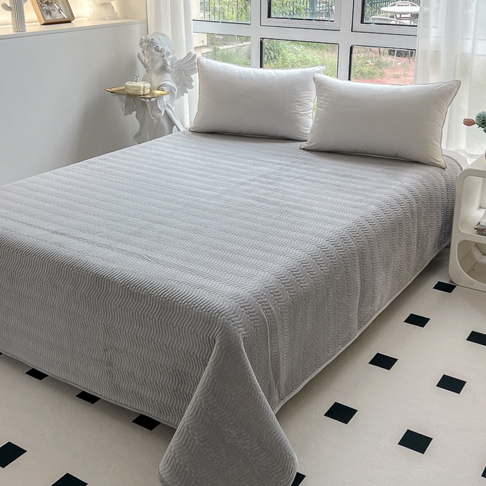 91家纺网 家纺一手货源 找家纺 2024新款40支棉加绒单床盖三件套双面可用全棉加厚婴儿绒 凡尔赛