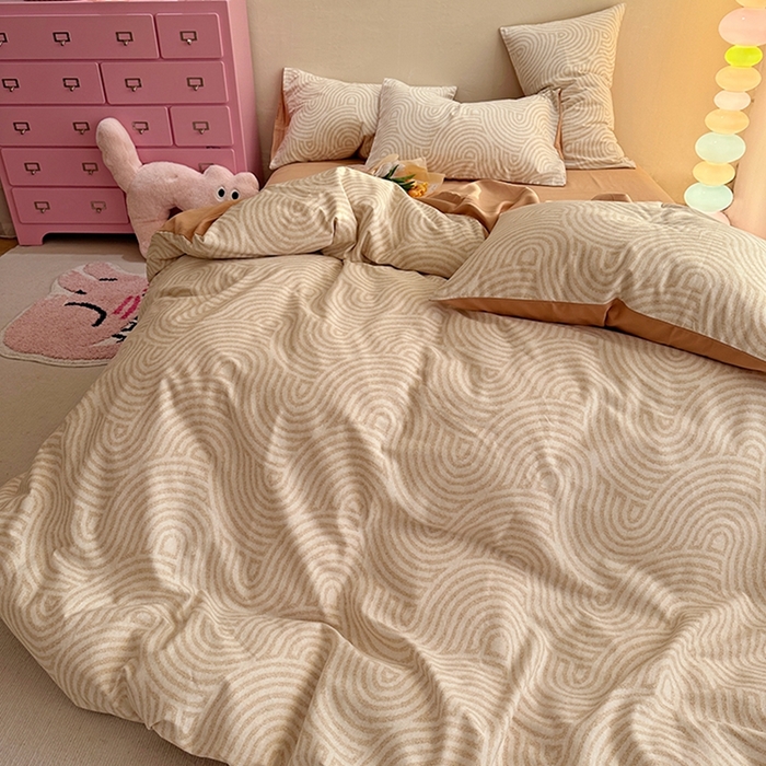 91家纺网 家纺一手货源 找家纺 千朵 2023新款全棉生态磨毛四件套第三批 维诺