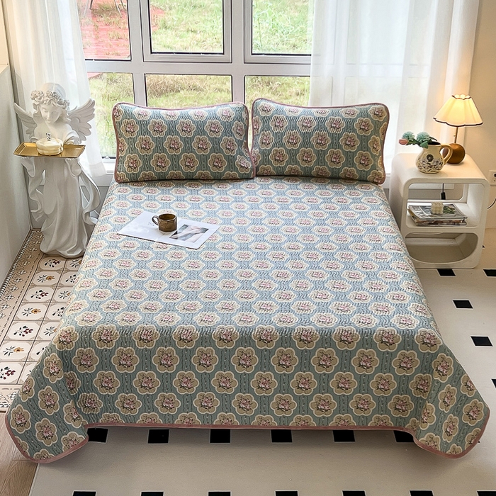 91家纺网 家纺一手货源 找家纺 2024新款40支棉加绒单床盖三件套双面可用全棉加厚婴儿绒 法蕴