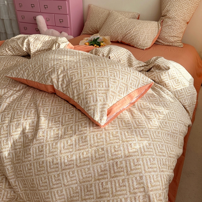 91家纺网 家纺一手货源 找家纺 千朵 2023新款全棉生态磨毛四件套第三批 莱利