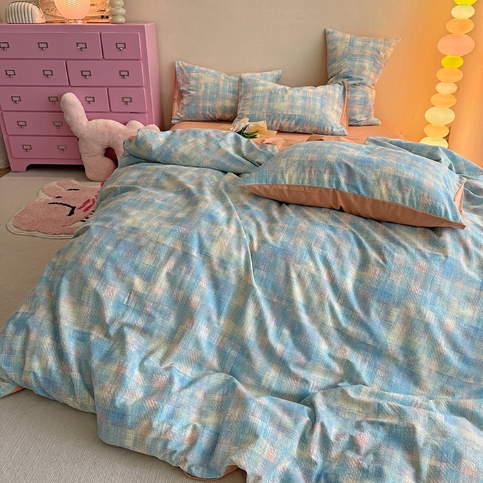 91家纺网 家纺一手货源 找家纺 千朵 2023新款全棉生态磨毛四件套第三批 汐纯