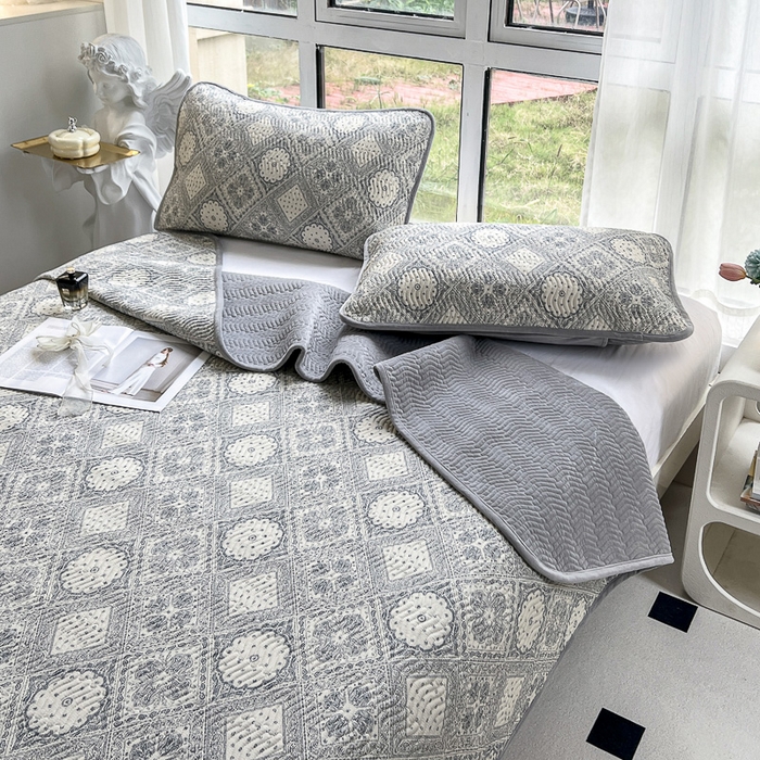 91家纺网 家纺一手货源 找家纺 2024新款40支棉加绒单床盖三件套双面可用全棉加厚婴儿绒 凡尔赛