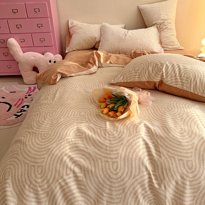 91家纺网 家纺一手货源 找家纺 千朵 2023新款全棉生态磨毛四件套第三批 维诺