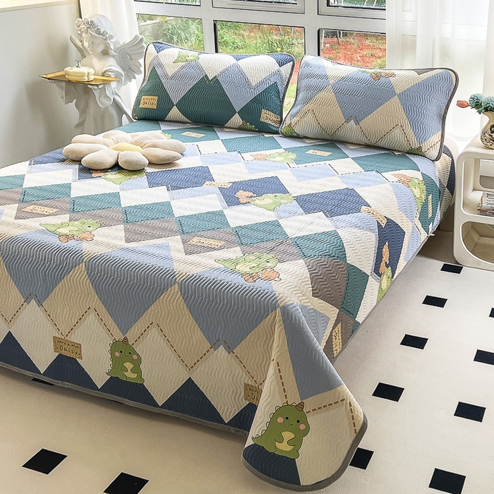 91家纺网 家纺一手货源 找家纺 2024新款40支棉加绒单床盖三件套双面可用全棉加厚婴儿绒 淘淘龙