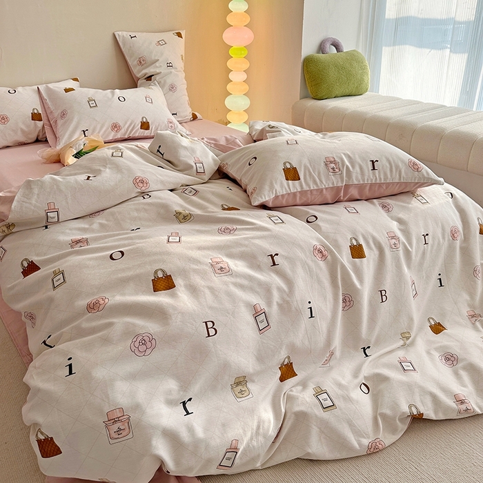 91家纺网 家纺一手货源 找家纺 千朵 2023新款全棉生态磨毛四件套第三批 依琳