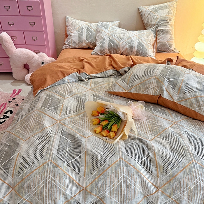 91家纺网 家纺一手货源 找家纺 千朵 2023新款全棉生态磨毛四件套第三批 格森