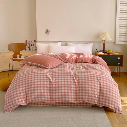 91家纺网 家纺一手货源 找家纺 （总）春皖家纺 2023新款提花两用双层纱单品套件系列 -单被套