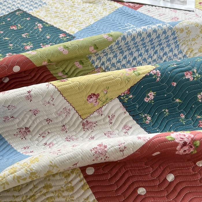 91家纺网 家纺一手货源 找家纺 2024新款40支棉加绒单床盖三件套双面可用全棉加厚婴儿绒 春雨绵绵