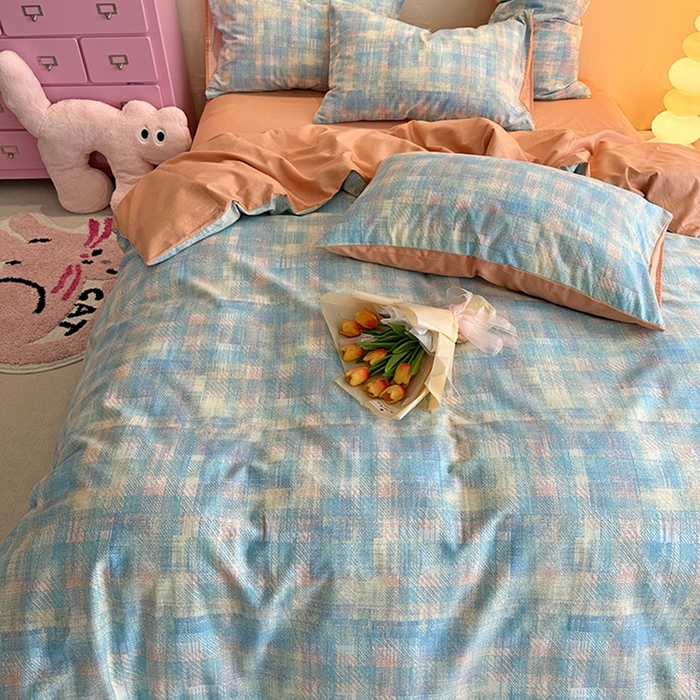 91家纺网 家纺一手货源 找家纺 千朵 2023新款全棉生态磨毛四件套第三批 汐纯