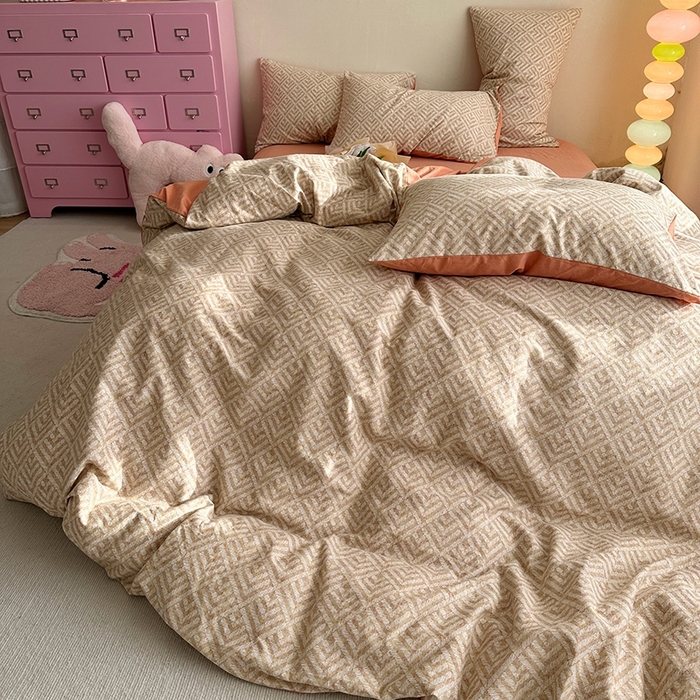 91家纺网 家纺一手货源 找家纺 千朵 2023新款全棉生态磨毛四件套第三批 莱利