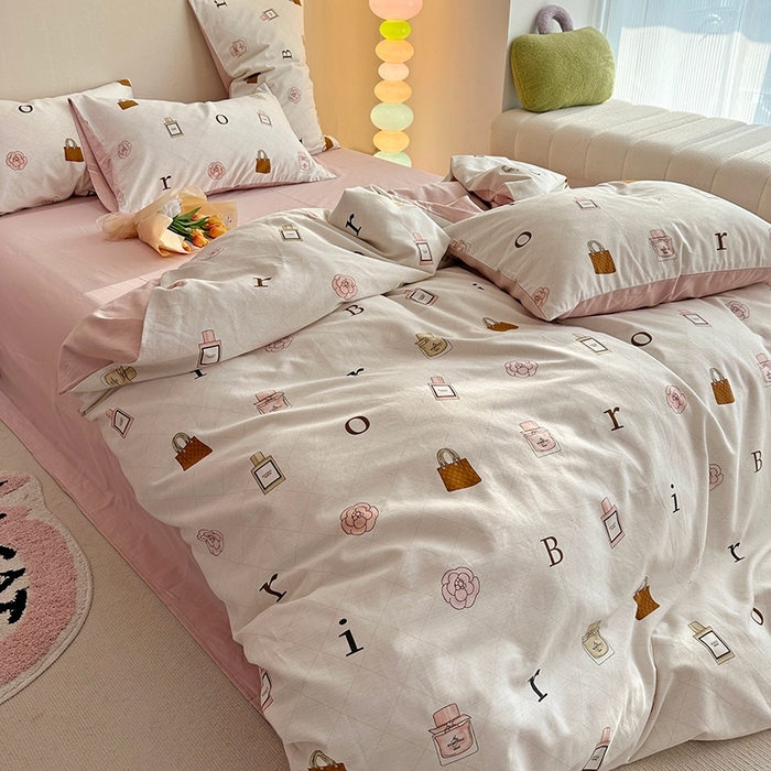 91家纺网 家纺一手货源 找家纺 千朵 2023新款全棉生态磨毛四件套第三批 依琳