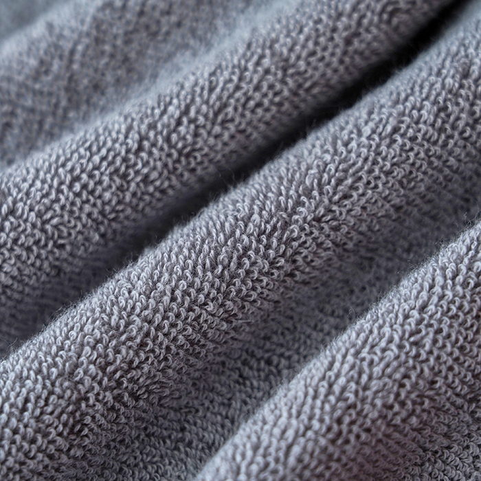 91家纺网 家纺一手货源 找家纺 朴尔家纺-毛巾被 2023新款全棉32股酒店风黑标加厚毛巾浴巾组合 35x75cm毛巾黑标-深灰