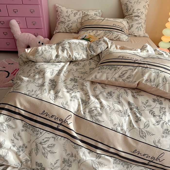 91家纺网 家纺一手货源 找家纺 千朵 2023新款全棉生态磨毛四件套第三批 简爱