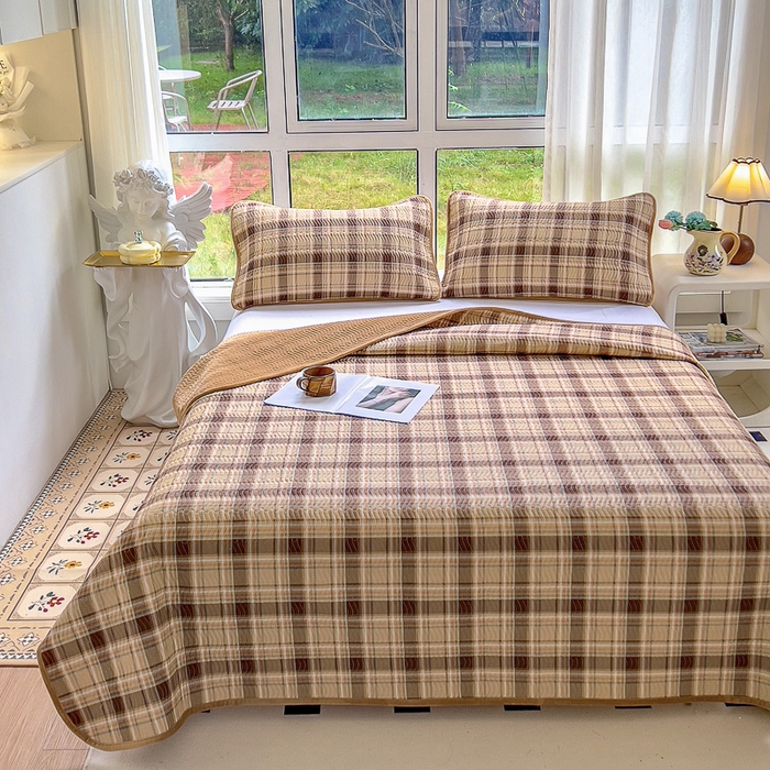 91家纺网 家纺一手货源 找家纺 2024新款40支棉加绒单床盖三件套双面可用全棉加厚婴儿绒 托马