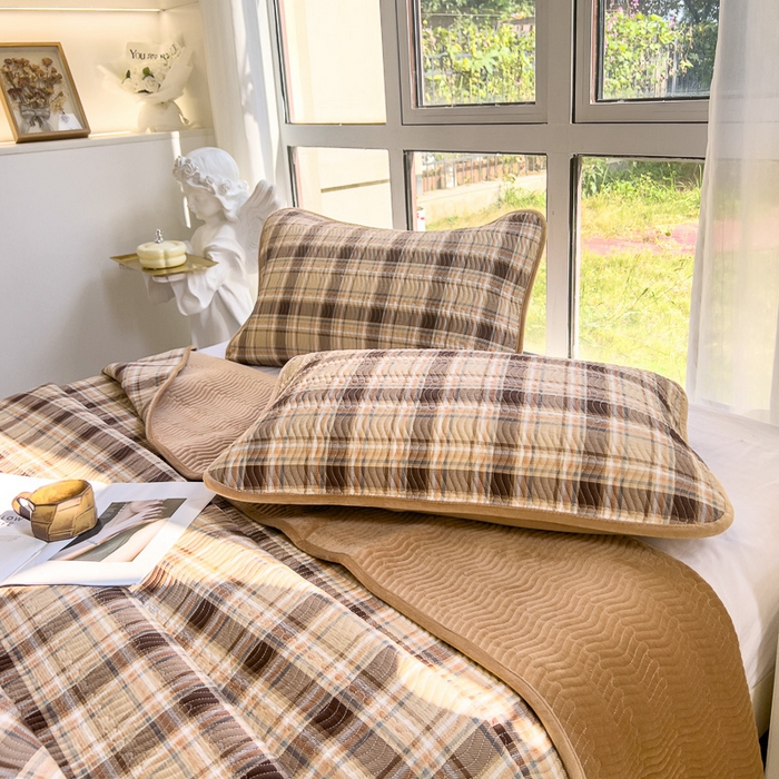 91家纺网 家纺一手货源 找家纺 2024新款40支棉加绒单床盖三件套双面可用全棉加厚婴儿绒 托马