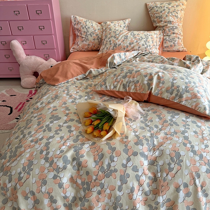 91家纺网 家纺一手货源 找家纺 千朵 2023新款全棉生态磨毛四件套第三批 曼韵