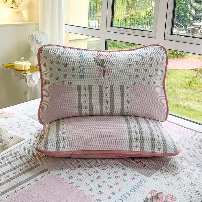 91家纺网 家纺一手货源 找家纺 2024新款40支棉加绒单床盖三件套双面可用全棉加厚婴儿绒 盈盈花语