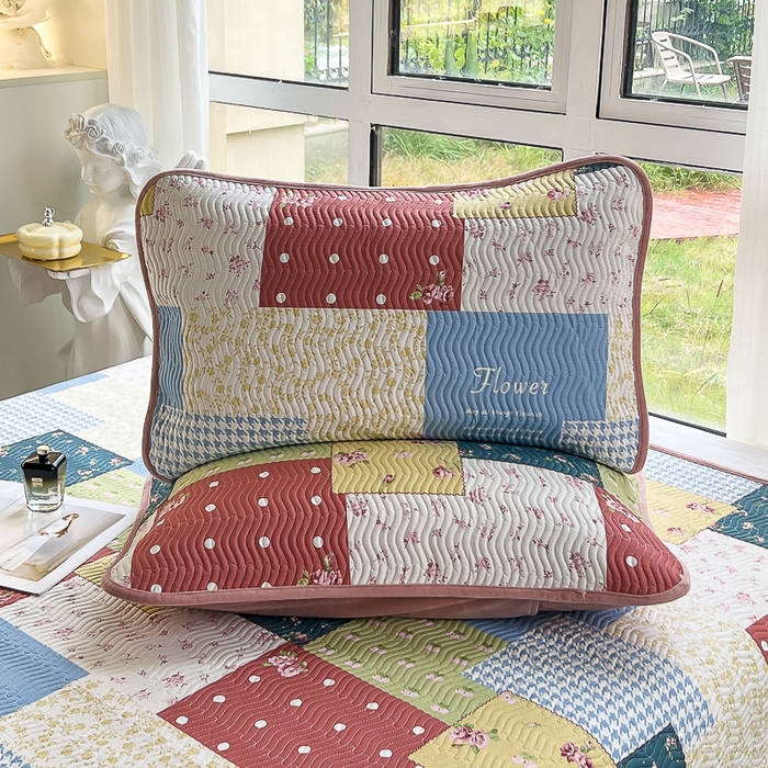 91家纺网 家纺一手货源 找家纺 2024新款40支棉加绒单床盖三件套双面可用全棉加厚婴儿绒 春雨绵绵