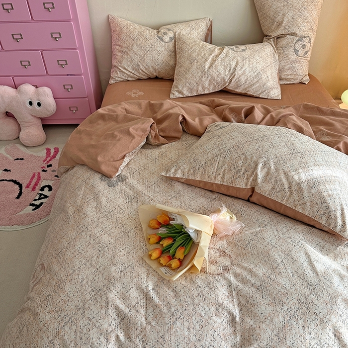 91家纺网 家纺一手货源 找家纺 千朵 2023新款全棉生态磨毛四件套第三批 巴黎