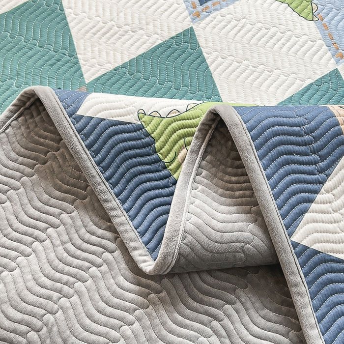 91家纺网 家纺一手货源 找家纺 2024新款40支棉加绒单床盖三件套双面可用全棉加厚婴儿绒 淘淘龙