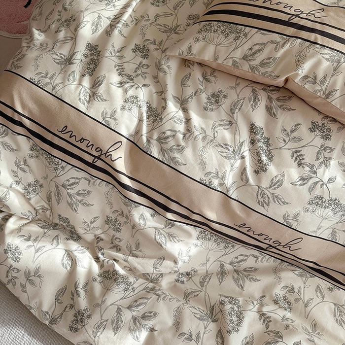 91家纺网 家纺一手货源 找家纺 千朵 2023新款全棉生态磨毛四件套第三批 简爱