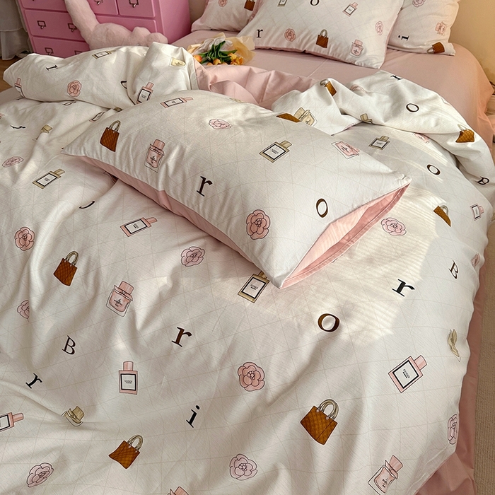 91家纺网 家纺一手货源 找家纺 千朵 2023新款全棉生态磨毛四件套第三批 依琳