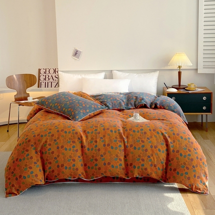 91家纺网 家纺一手货源 找家纺 （总）春皖家纺 2023新款提花两用双层纱单品套件系列 -单被套