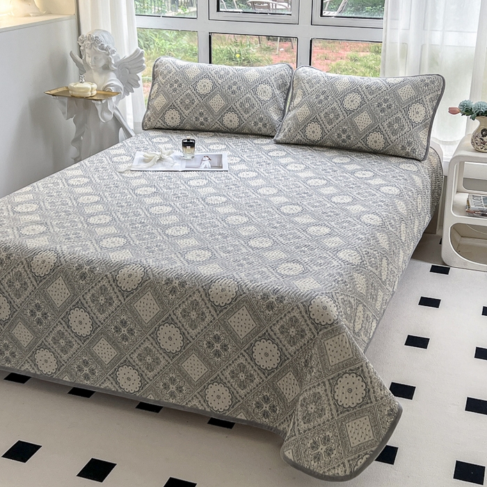 91家纺网 家纺一手货源 找家纺 2024新款40支棉加绒单床盖三件套双面可用全棉加厚婴儿绒 凡尔赛