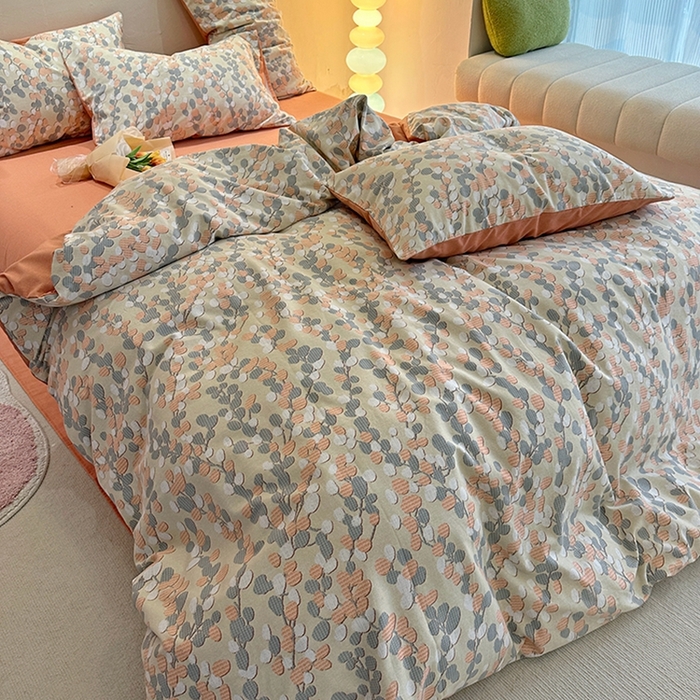 91家纺网 家纺一手货源 找家纺 千朵 2023新款全棉生态磨毛四件套第三批 曼韵