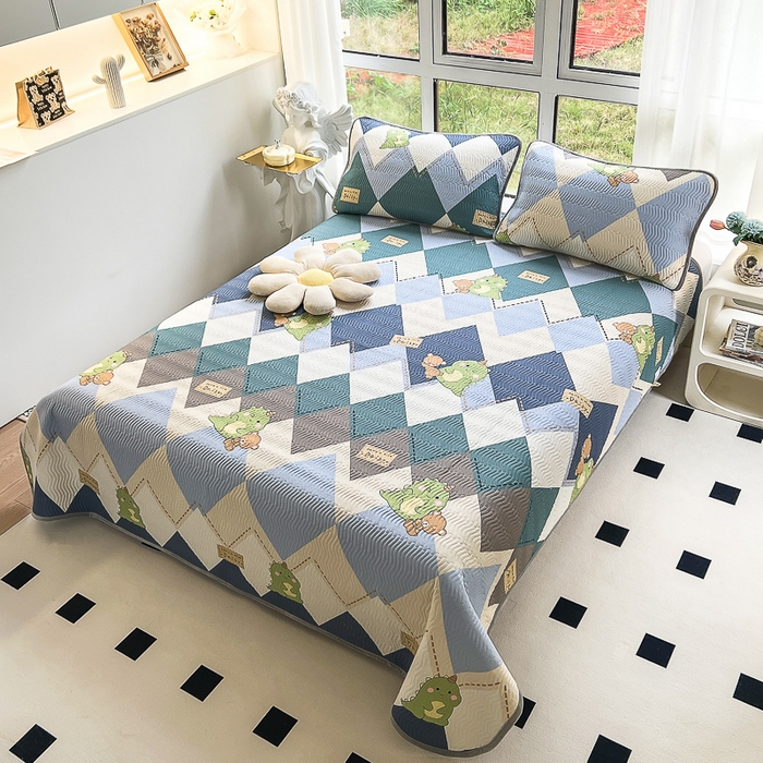 91家纺网 家纺一手货源 找家纺 2024新款40支棉加绒单床盖三件套双面可用全棉加厚婴儿绒 淘淘龙