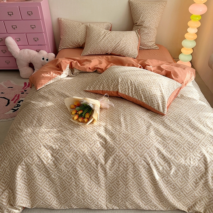 91家纺网 家纺一手货源 找家纺 千朵 2023新款全棉生态磨毛四件套第三批 莱利