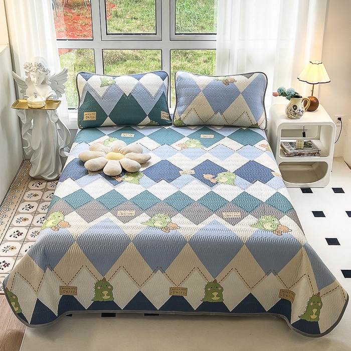 91家纺网 家纺一手货源 找家纺 2024新款40支棉加绒单床盖三件套双面可用全棉加厚婴儿绒 淘淘龙