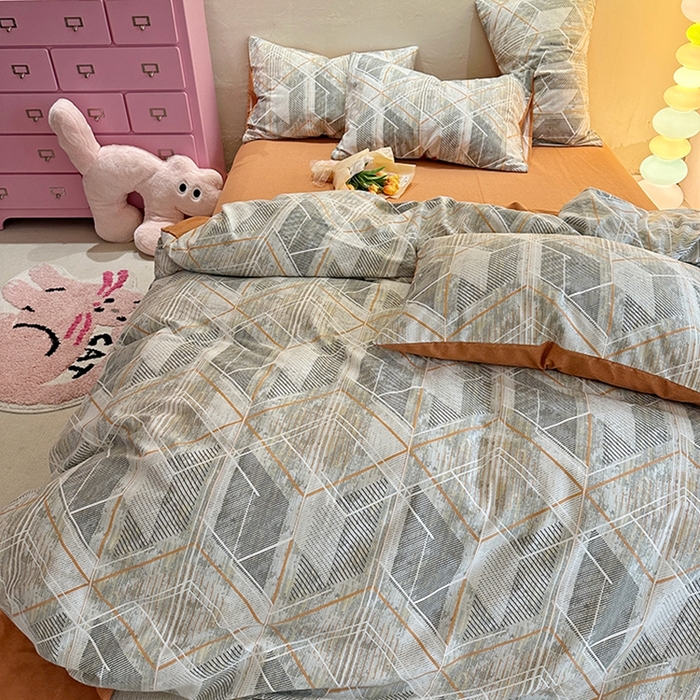 91家纺网 家纺一手货源 找家纺 千朵 2023新款全棉生态磨毛四件套第三批 格森