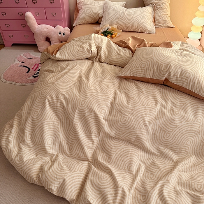 91家纺网 家纺一手货源 找家纺 千朵 2023新款全棉生态磨毛四件套第三批 维诺