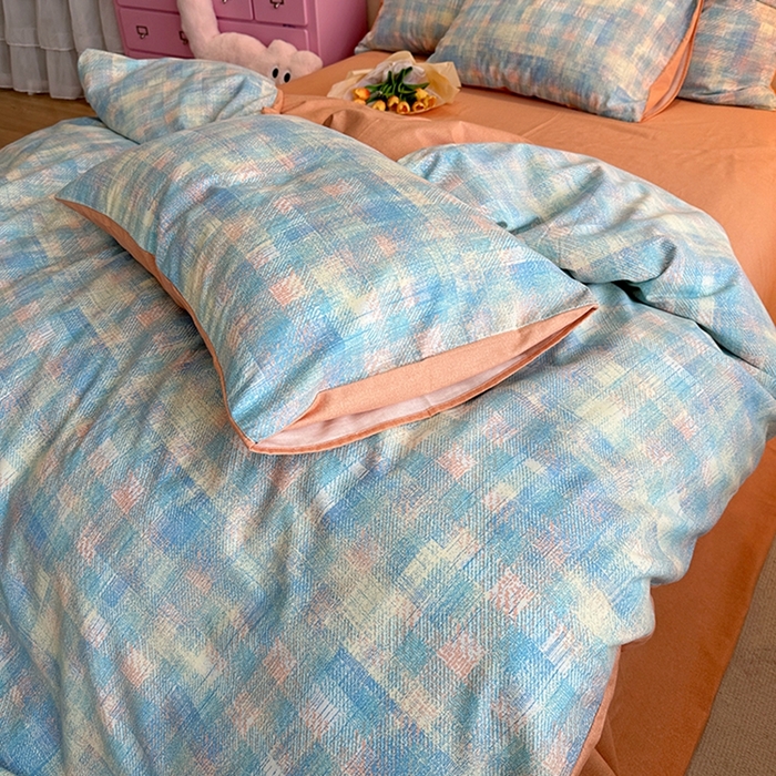 91家纺网 家纺一手货源 找家纺 千朵 2023新款全棉生态磨毛四件套第三批 汐纯