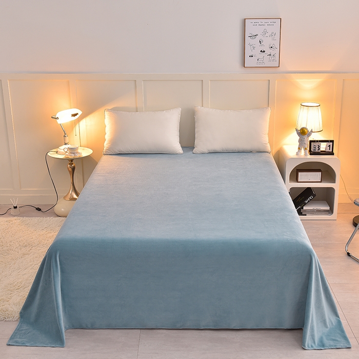 91家纺网 家纺一手货源 找家纺 简一 2024新款高克重牛奶绒迪士尼系列单床单 印象派