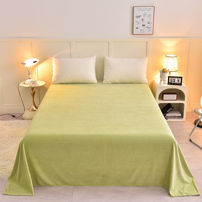 91家纺网 家纺一手货源 找家纺 简一 2024新款高克重牛奶绒迪士尼系列单床单 快乐小白