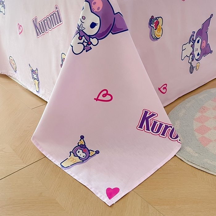 91家纺网 家纺一手货源 找家纺 博雅 2023新款三丽鸥卡通全棉四件套系列-第三批 多彩库洛米