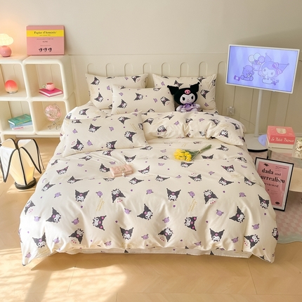 91家纺网 家纺一手货源 找家纺 （总）博雅 2023新款三丽鸥卡通全棉四件套系列-第三批