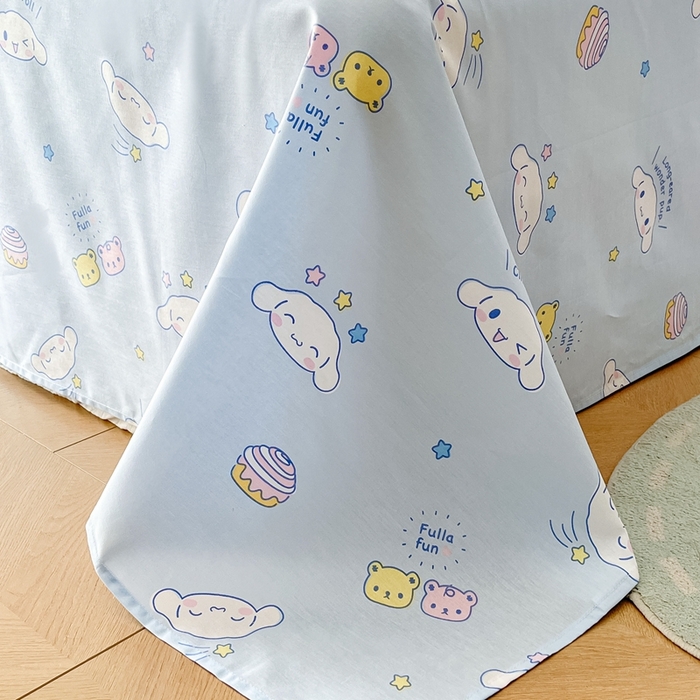 91家纺网 家纺一手货源 找家纺 博雅 2023新款三丽鸥卡通全棉四件套系列-第三批 甜心玉桂狗