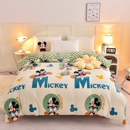 91家纺网 家纺一手货源 找家纺 （总）简一 2024新款高克重牛奶绒迪士尼系列单被套