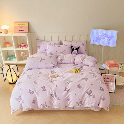 91家纺网 家纺一手货源 找家纺 （总）博雅 2023新款三丽鸥卡通全棉四件套系列-第三批