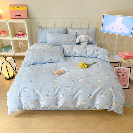 91家纺网 家纺一手货源 找家纺 （总）博雅 2023新款三丽鸥卡通全棉四件套系列-第三批