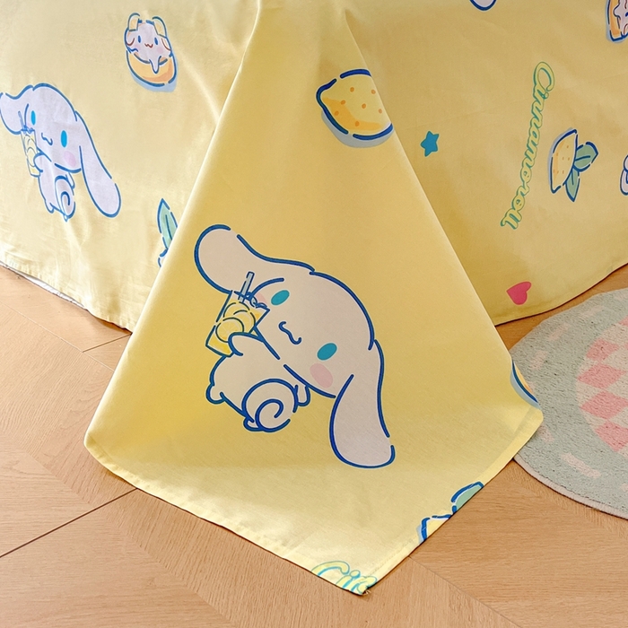 91家纺网 家纺一手货源 找家纺 博雅 2023新款三丽鸥卡通全棉四件套系列-第三批 欢乐玉桂狗