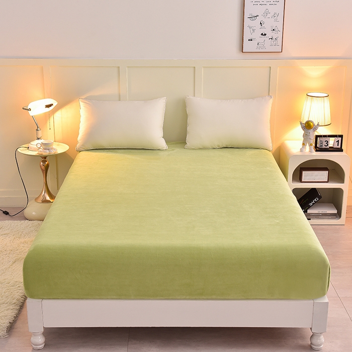 91家纺网 家纺一手货源 找家纺 简一 2024新款高克重牛奶绒迪士尼系列单床笠 梦幻森林