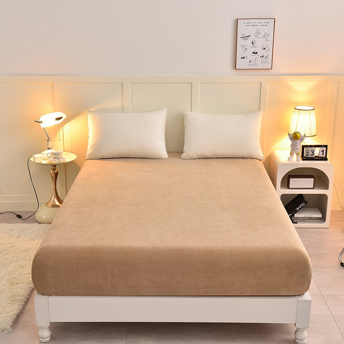 91家纺网 家纺一手货源 找家纺 简一 2024新款高克重牛奶绒迪士尼系列单床笠 俏皮米妮