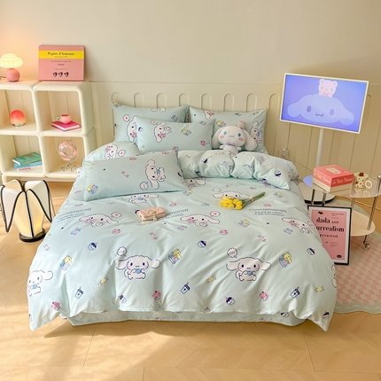 91家纺网 家纺一手货源 找家纺 （总）博雅 2023新款三丽鸥卡通全棉四件套系列-第三批
