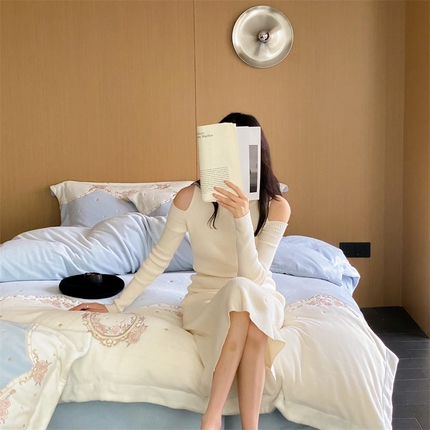 （总）馨蕊家居 2023新款秋冬轻奢煦暖绒四件套-慕倾